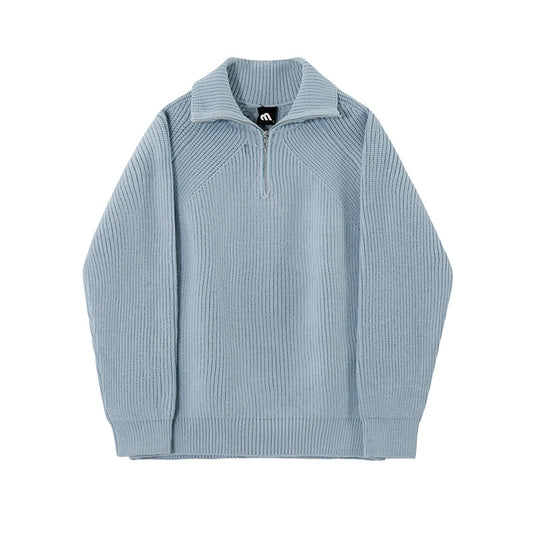 Azure Quarter-Zip Sweater