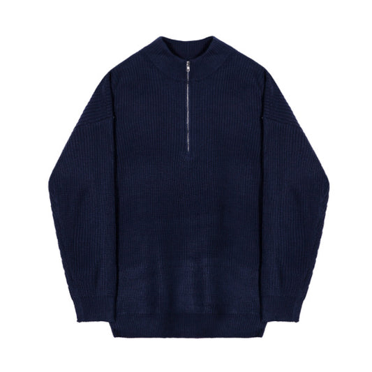 Turtleneck Quarter-Zip Sweater